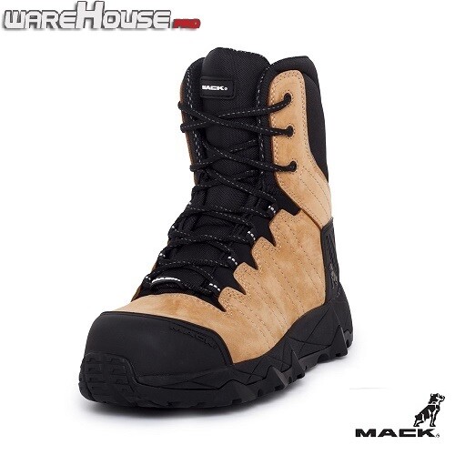 New MACK Terrapro Leather Work Safety Boot with Side Zip, Composite Toe Bump Cap - Picture 18 of 20