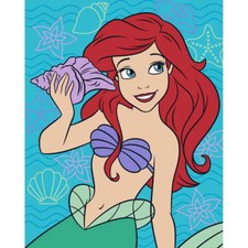 Disney Ariel The Little Mermaid Baby Raschel Blanket 40 x 50