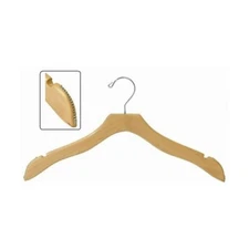 Only Hangers 17" Flat Wavy Wooden Dress Hanger (pack of 25)