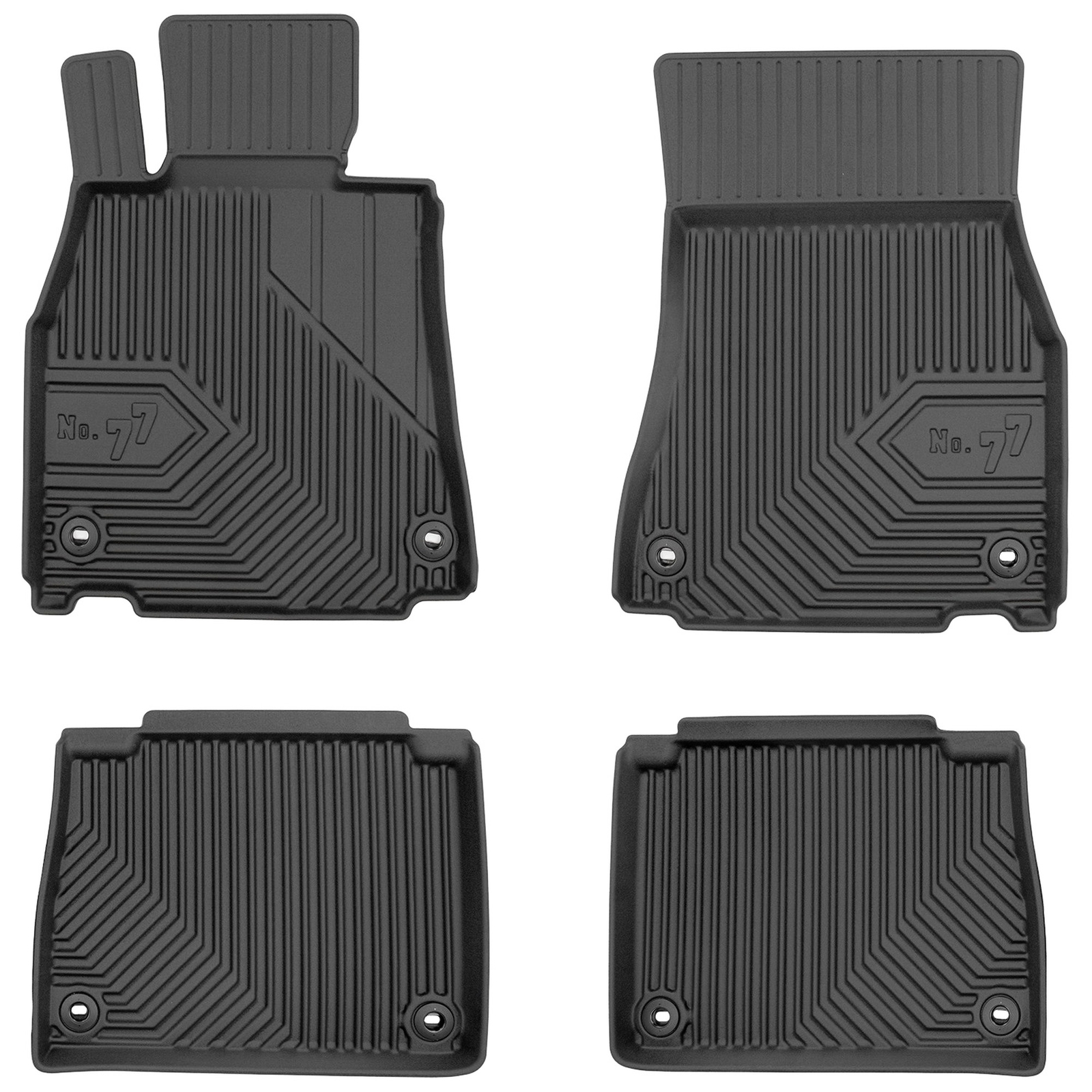 Tapis de Sol Lexus LS III 2000-2006 Frogum No.77 TPE Noir Ensemble Complet Voiture