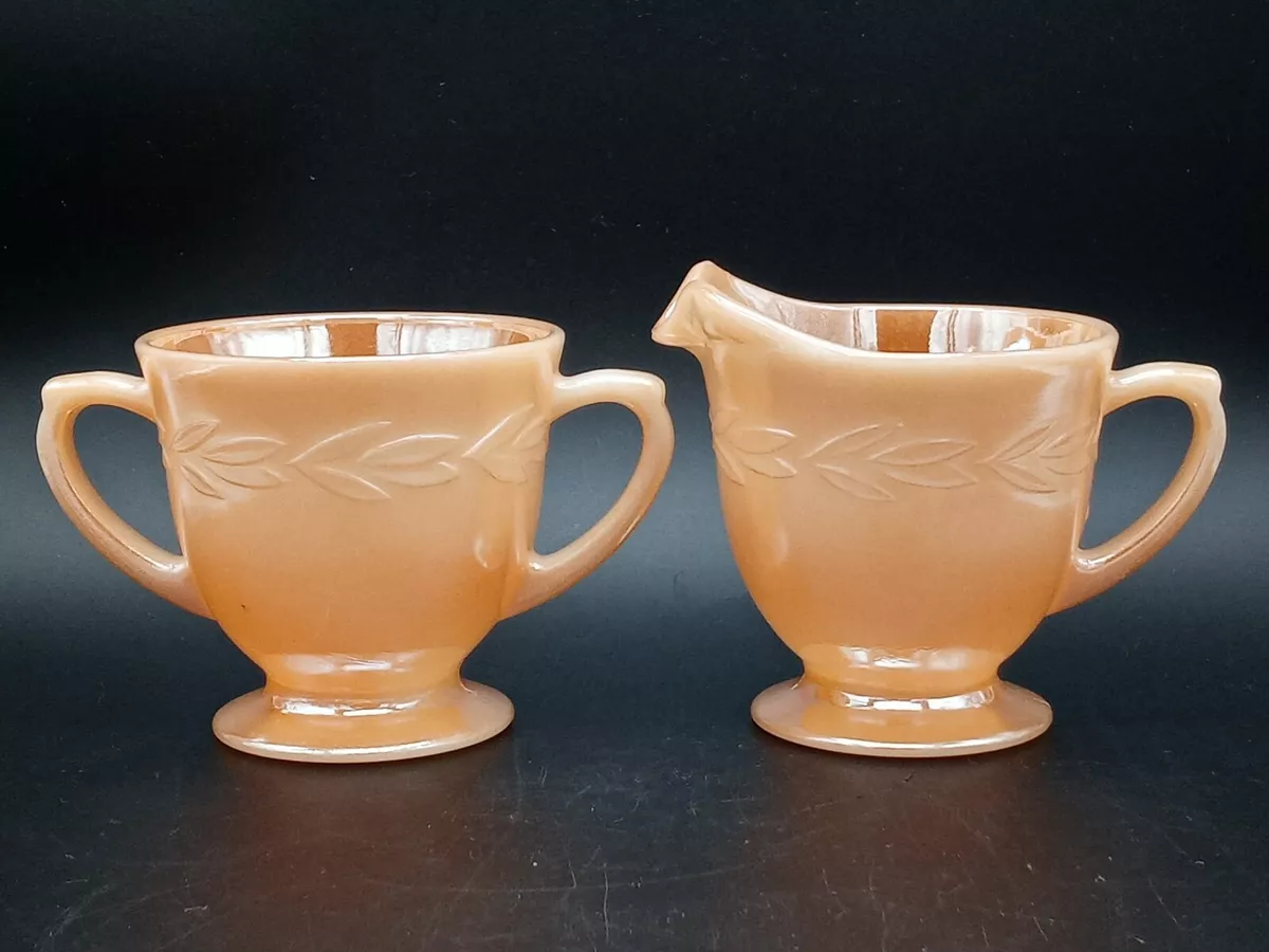 Fire king oven ware peach shop luster