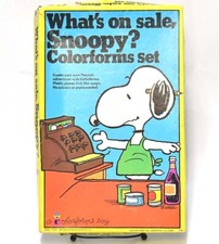 RETRO PEANUTS COLORFORM SET WHAT'S ON SALE, SNOOPY