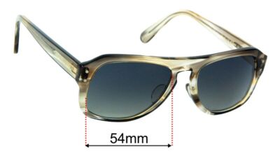 SFx Replacement Sunglass Lenses fits Moscot Sechel - 54mm Wide