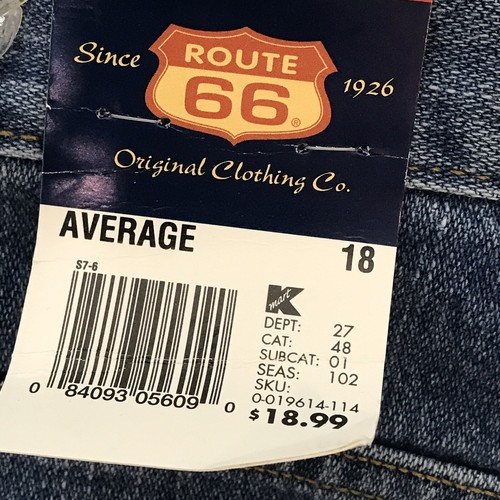 Route 66 Women's 18 Average Med Wash Plain Pocket Blue Mom Jeans NWT - Picture 8 of 8