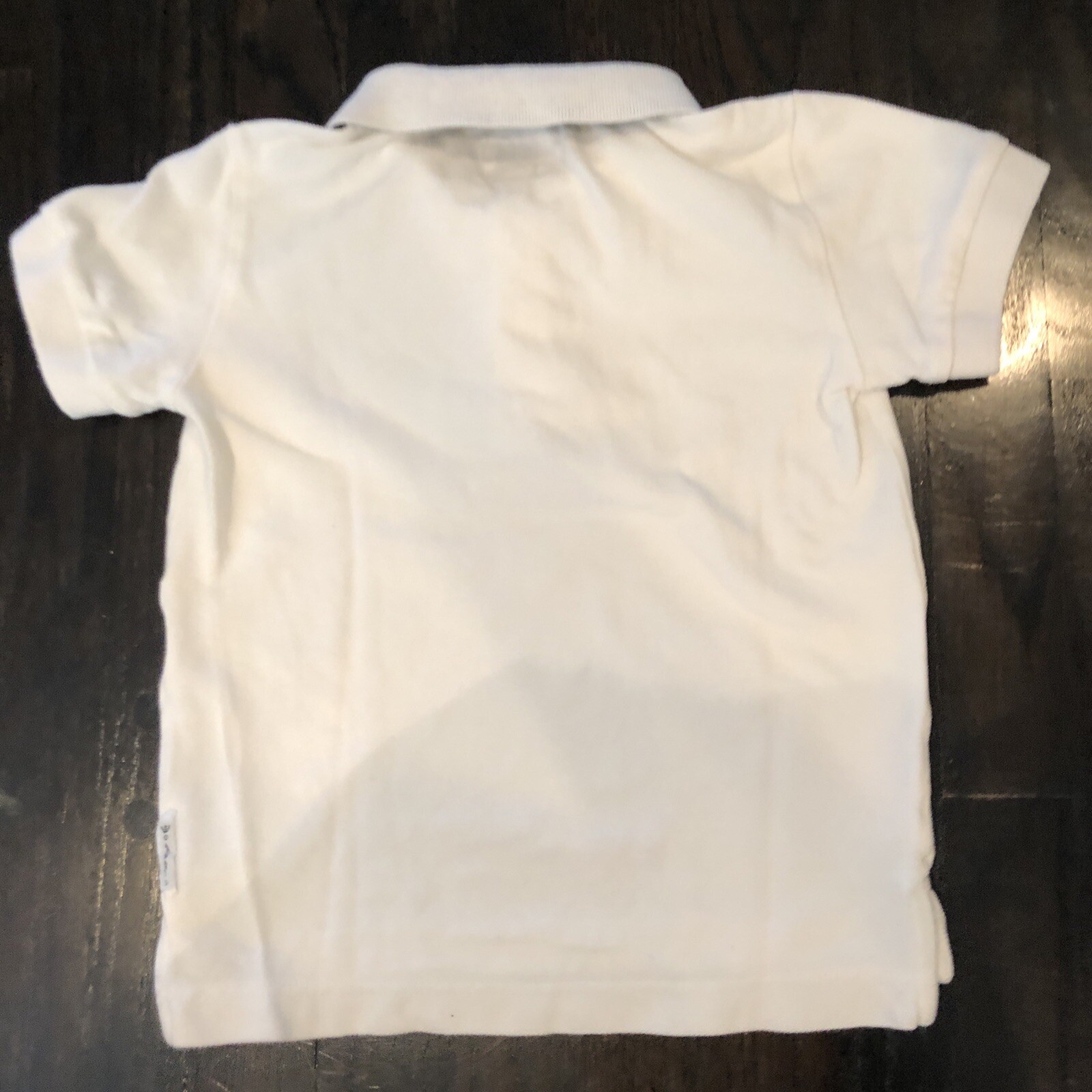 Armani Junior Boys Polo White Shirt, Logo, Size 4/106cm With Dark Blue Logo image 5