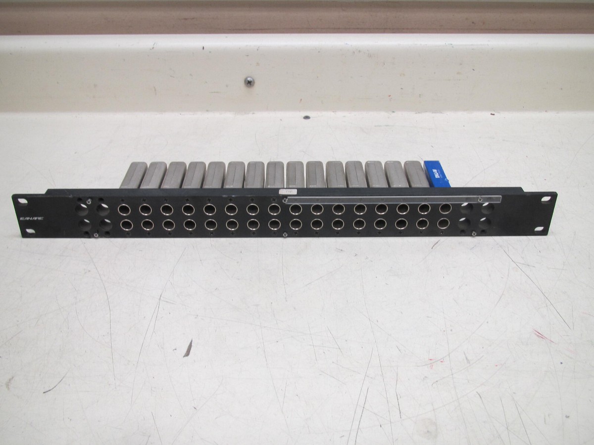 Canare 16x DVJ-W 75 Ohm Dual Video Jack Patchbay Rack Mount FREE