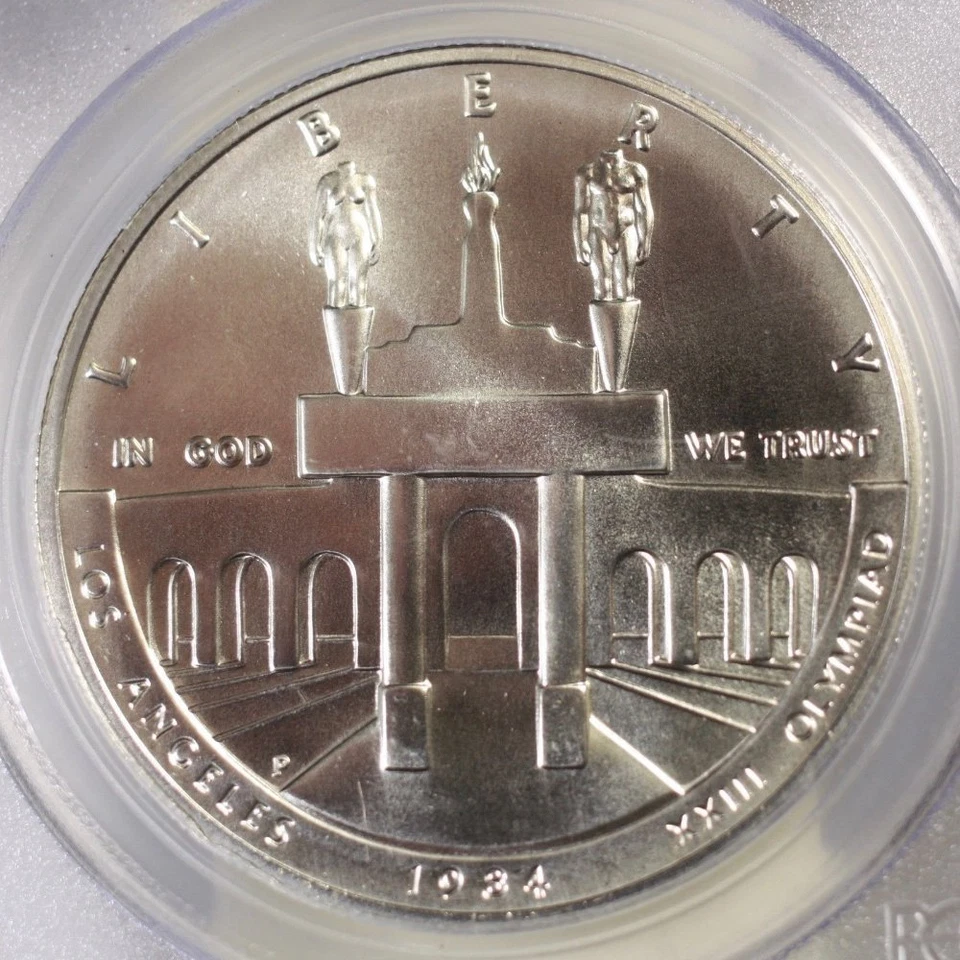 1984 Olympic Dollar PCGS MS70 *Rev Tye's* #8123300 - Image 4 of 4