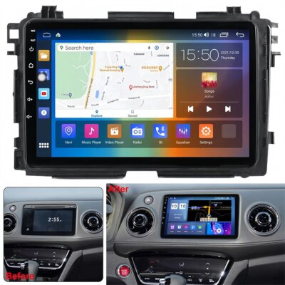 Upgraded Head Unit 2+32G Car Stereo Radio Fits Honda Vezel XRV HR-V 2014-2019