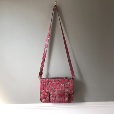 Accessorize Messenger Bag Crossbody Flap Satchel Floral Pattern