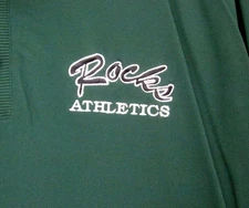 DUBLIN COFFMAN High School lrg polo shirt OHIO nylon Shamrocks Athletics OG sewn