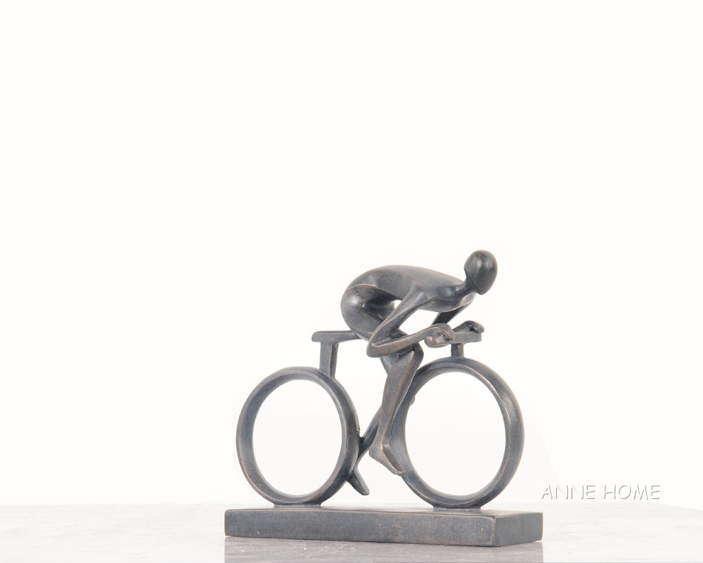Male Cyclist Figure Sculpture Figurine Statue 8