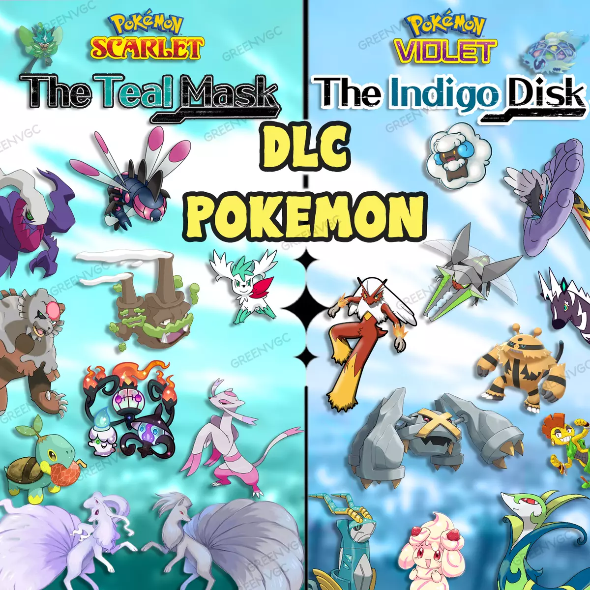 Teal Mask Indigo Disk DLC Pokemon Shiny 6iv | Pokemon Scarlet and Violet