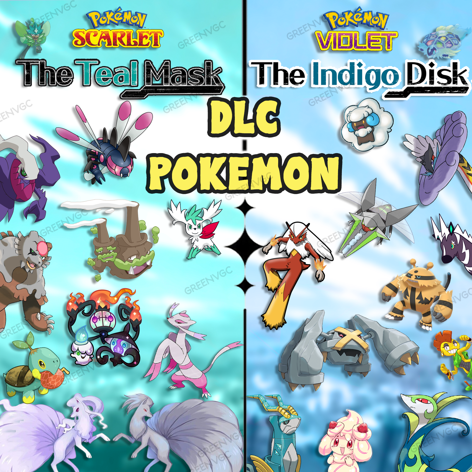 What are the Version Exclusives for Pokémon Scarlet and Violet The Indigo  Disk DLC