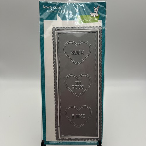Rasenschnitte Handwerk Stanzformen ÜBERBACKENE SCHLANKE MIT HERZEN PORTRAIT Rasen Rehkitz NEU Karte