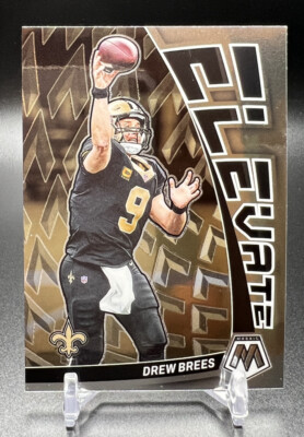 2023 Panini Mosaic DREW BREES #E-DB Elevate Base Insert New Orleans Saints HOF