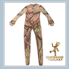 2 Style Groot Jumpsuit Cosplay Costume Superhero Bodysuit Halloween Adult  Kids