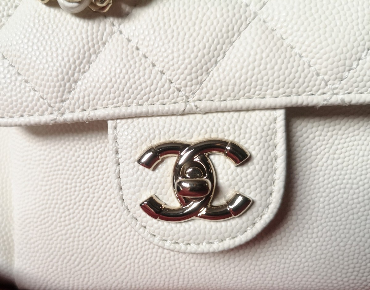 NWT Chanel white caviar day mini backpack 100% Auth | eBay