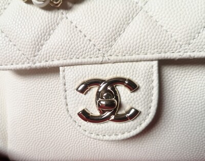 NWT Chanel white caviar day mini backpack 100% Auth | eBay