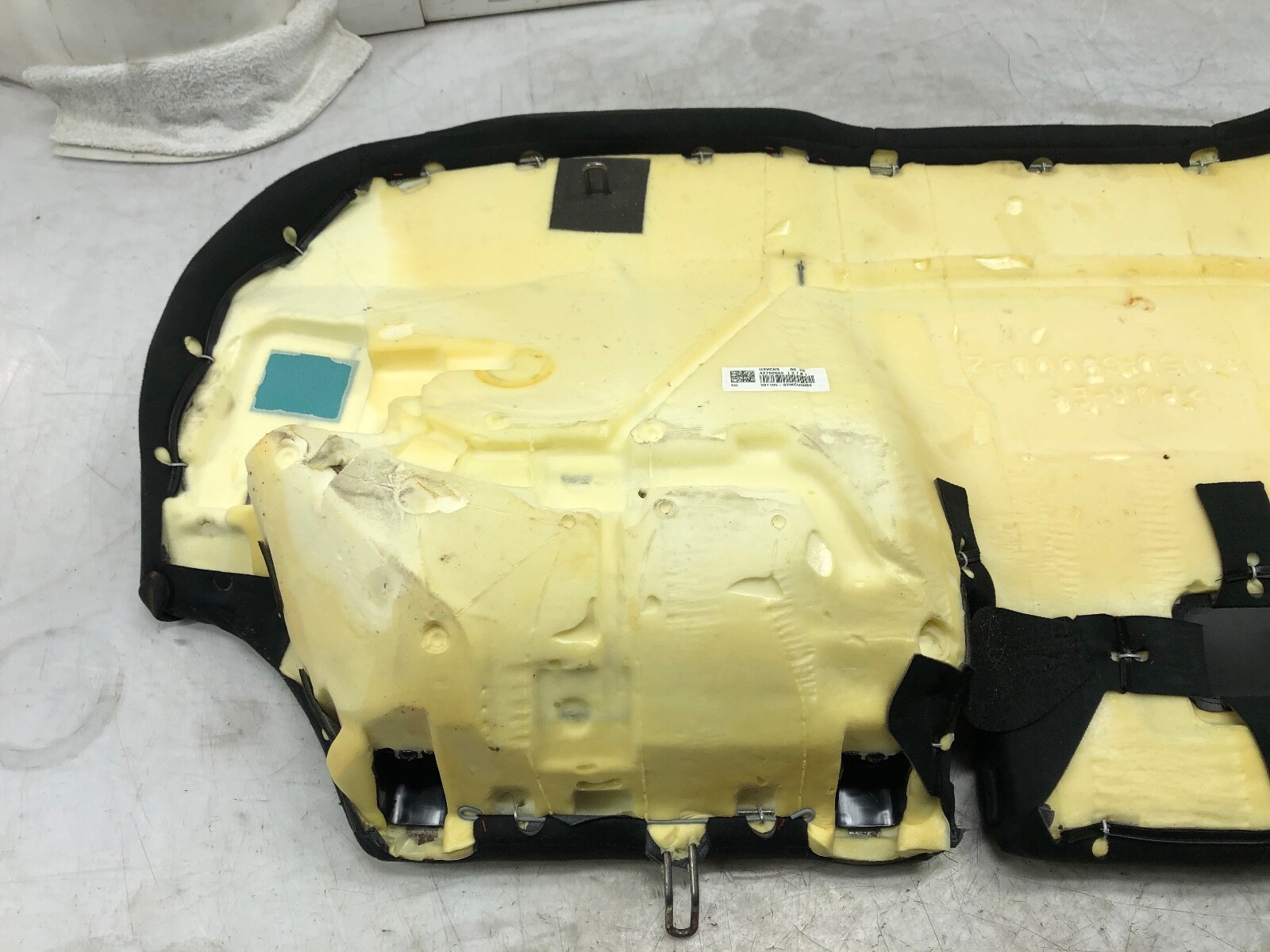 2019-2021 GENESIS G70 ELITE REAR LOWER BENCH SEAT LEATHER CUSHION OEM.