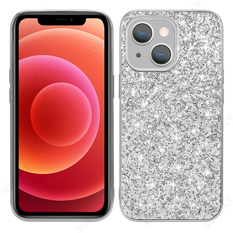 Glitter Hard Case For iPhone 15 14 13 12 Pro Max 11 XR 8 7 Plus
