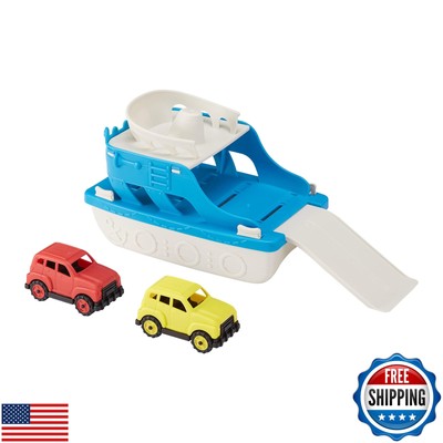 Amazon Basics Ferry Boat with 2 Mini Cars Bathtub Toy for Kids Ages 2 and Up,