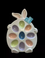 Old East Main Company Ceramic Easter Egg Plate