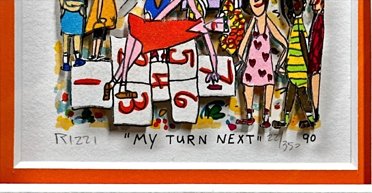 真作　james rizzi　\"ME AT MY SHOW\" 150/350 James Rizzi | # Me at my show # (1989) | MutualArt