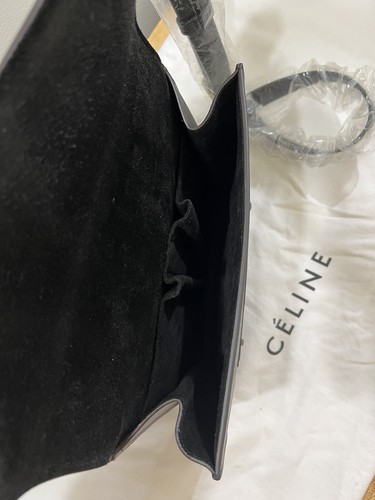 CÉLINE SYMMETRICAL LEATHER CROSSBODY BAG BRAND NEW 100% AUTHENTIC - Afbeelding 8 van 11