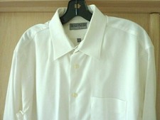 $215 SUNG by Alfred Sung White 100% Cotton Dress Shirt French Cuff 16 1/2 R   