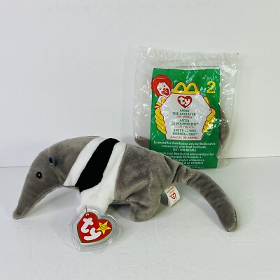 Original Beanie Baby and Teenie Beanie ANTS and ANTSY Anteater Stuffed Animals