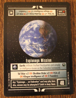 Star Trek CCG - First Contact - Enspionage Mission