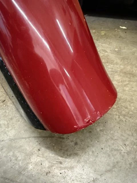 Vintage Indian Front Fender Red/Black 33"x17" 99–03 Chief Scout Spirit Gilroy - Image 2 of 4