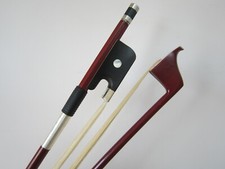 1x 3/4 Upright Double Bass Bow Brazil wood French Style Ebony Frog Horse Hair