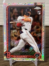 2025 Topps Chrome NICK SOGARD RC Red Sox FANATICS Exc Topps Refractor #123