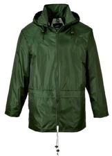 Portwest S440 Olive Green Waterproof Rain Jacket Windproof Hooded