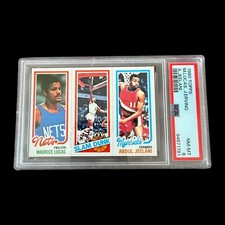 1980 TOPPS M. LUCAS / Julius Erving / A. JEELANI 62 / 262 / 158 NM-MT PSA 8