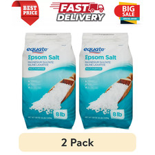 Equate Epsom Salt, Magnesium Sulfate, 128 oz 8lb , Unscented -  PACK OF 2 