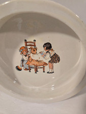 Vintage Ceramic Feeding Dish Children Feeding Teddy Bear by Avco China
