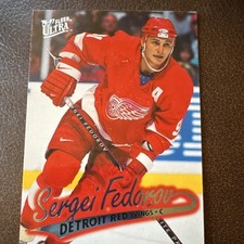 Fleer Ultra 1996-97 Sergei Fedorov #50 Detroit Red Wings NHL Hockey Card