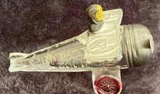 Vintage Glass Candy Container Spirit Of Goodwill Plane Lindbergh
