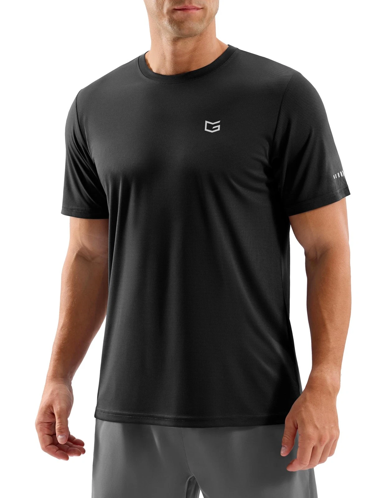 Men's Workout Breathable T-Shirts Dry Fit UPF 50+ Sun Shirts Quick Dry Coolin...