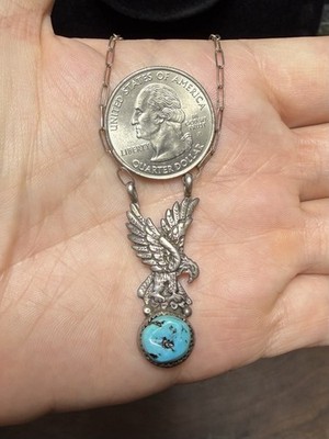 Native American Turquoise Eagle Necklace