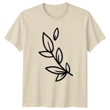 Embrace Natures Beauty Minimalist Leaf T-Shirt Minimalist Leaf Botanical