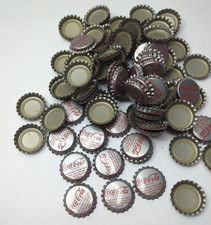 Vintage 100 Silver Coke Coca Cola Bottle Caps -see photos -possibly unused LOT19