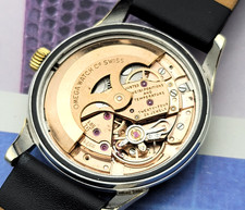 14K/SS Omega Constellation Original GILT Black Cross hair PIE-PAN Dial.SERV ICED 9