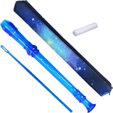 8 Hole Soprano Recorder with Cleaning Rod and Bag, Professional German Style C K