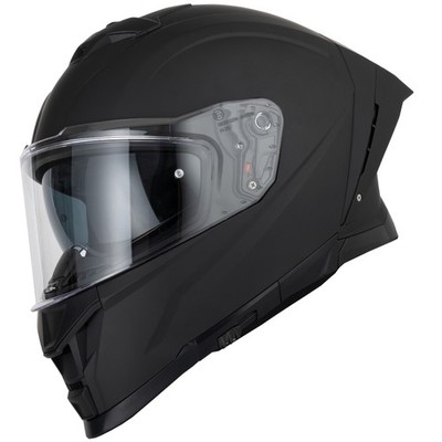 VCAN H162 Mattschwarz ECE2206 Acu Gold Motorrad Integralhelm