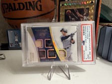 2017 Panini Immaculate Aaron Judge 5 Piece Patch #IM-AJ PSA 9 Mint 20/49