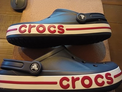 Crocs Crocband Unisex Croslite Clogs Sandalen Freizeitschuhe Fersenriemen Navy