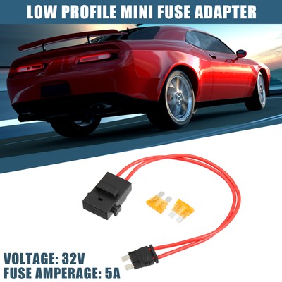 32V Standard Sicherung Adapter Kit mit 2 Stück 5A Klingen Sicherung